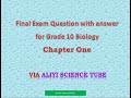 Final Exam Question With The Answer For Grade 10 Biology Unit One Final Exam Question With The Answer For Grade 10 Biology Unit One