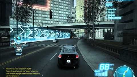 NFS World Online Multiplayer Race Sprint.