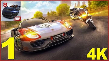 Asphalt 8 Car Racing Game Android Gameplay Walkthrough Part 1 (Mobile, Android, iOS, 4K, 60FPS)