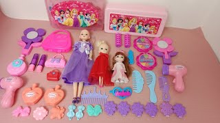 ASMR/9:40 Minutes Satisfying Pink Purple Barbie doll and Toddler with Makeup Fashion Playset/ ASMR