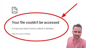 Fix Chrome Your File Couldn