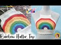 CROCHET "Rainbow" Halter Top | Tutorial