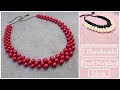 2 Handmade Necklace Ideas | Pearl Necklace Making Ideas| How To Make Silk Thread Necklace At Home