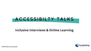 Famous Accessibility Talks: Inclusive Interviews & Online Learning Profile
