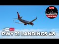 Lanzarote airport rwy21 landings 8  lanzarotewebcam