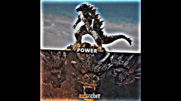 Evolved Godzilla vs King Ghidorah #godzilla #edit #fyp