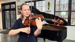 Paganini Caprice No. 5 with original bowing on viola