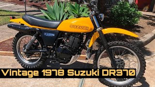 Vintage 1978 Suzuki DR370 Dirt Bike Part Out