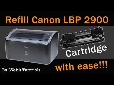 Video: How To Refuel The Canon 2900 Printer Yourself