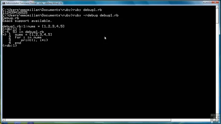 Ruby Programming Tutorial | The Ruby Debugger - Pa...