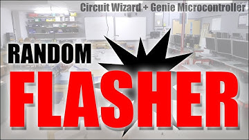 Circuit Wizard flowchart to randomly flash two LEDs