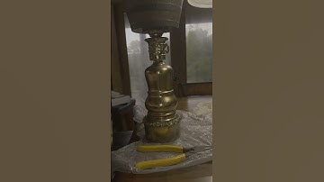 DIY - How To Make A Unique Plant Stand From A Thrift Store Lamp