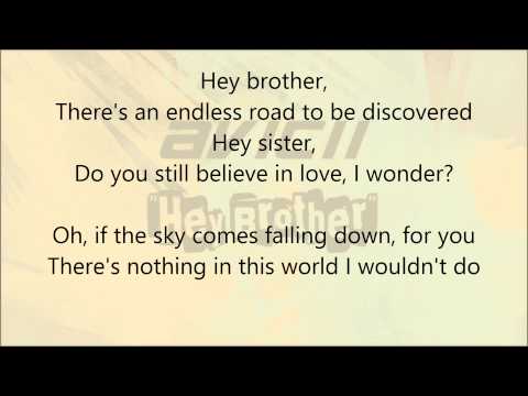 Avicii - Hey Brother (Lyric Video)