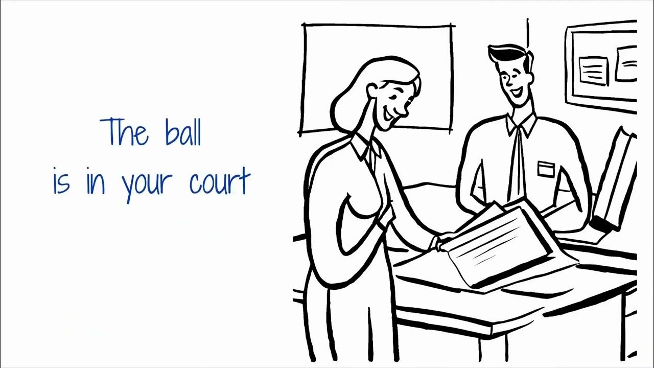 THE BALL IS IN YOUR COURT Learn with Fun English Idioms Easy