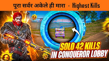 Solo vs Squad 1v4 Clutches Against Pro Conquerors 🔥 Highest Kill BGMI Gameplay