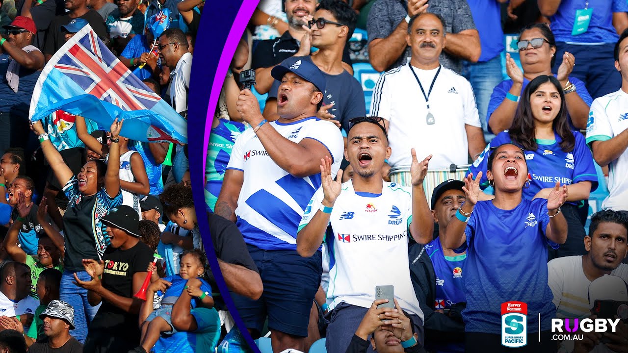 Insane sell-out crowds for Fijian Drua's first home game in Fiji!
