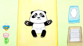 아기 판다 키우기 스톱모션! Raising Baby Panda Stopmotion!