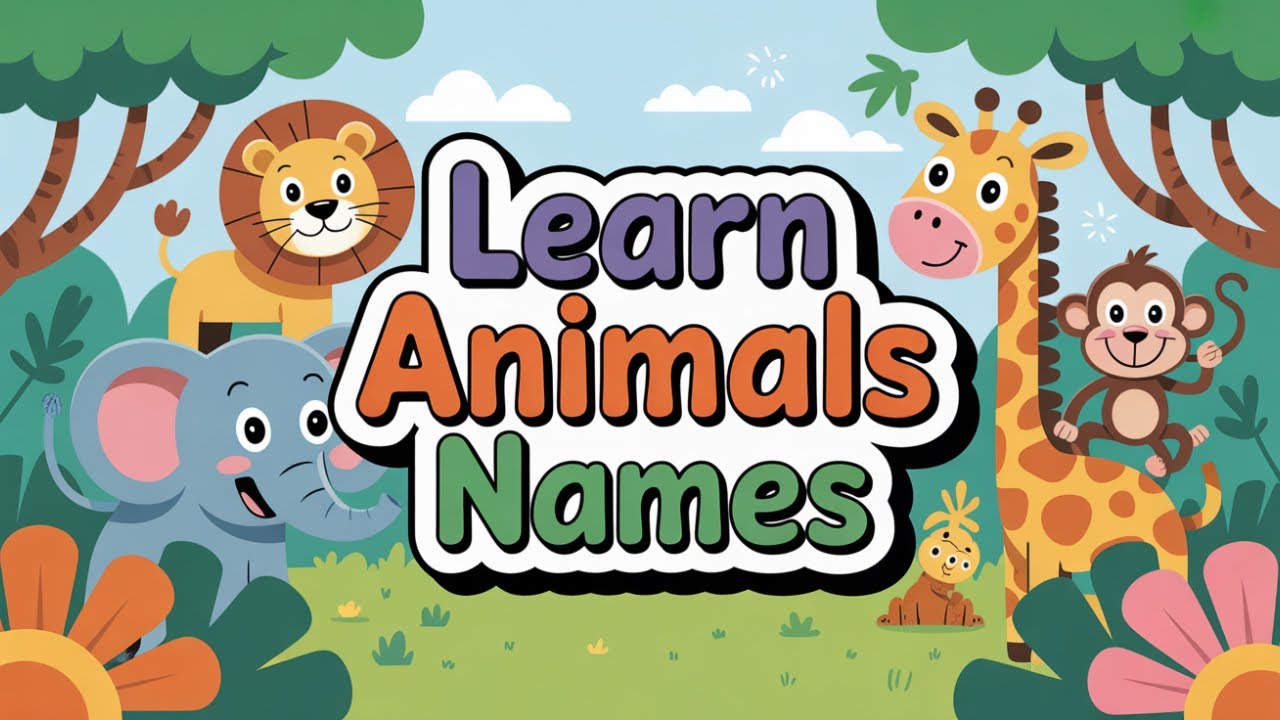 Learn Animals' Names with Spelling - Simple and Easy Learning For ...