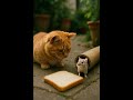 The cat waits for the mouse to eat silently stalking its prey  #cat #catandmousegame