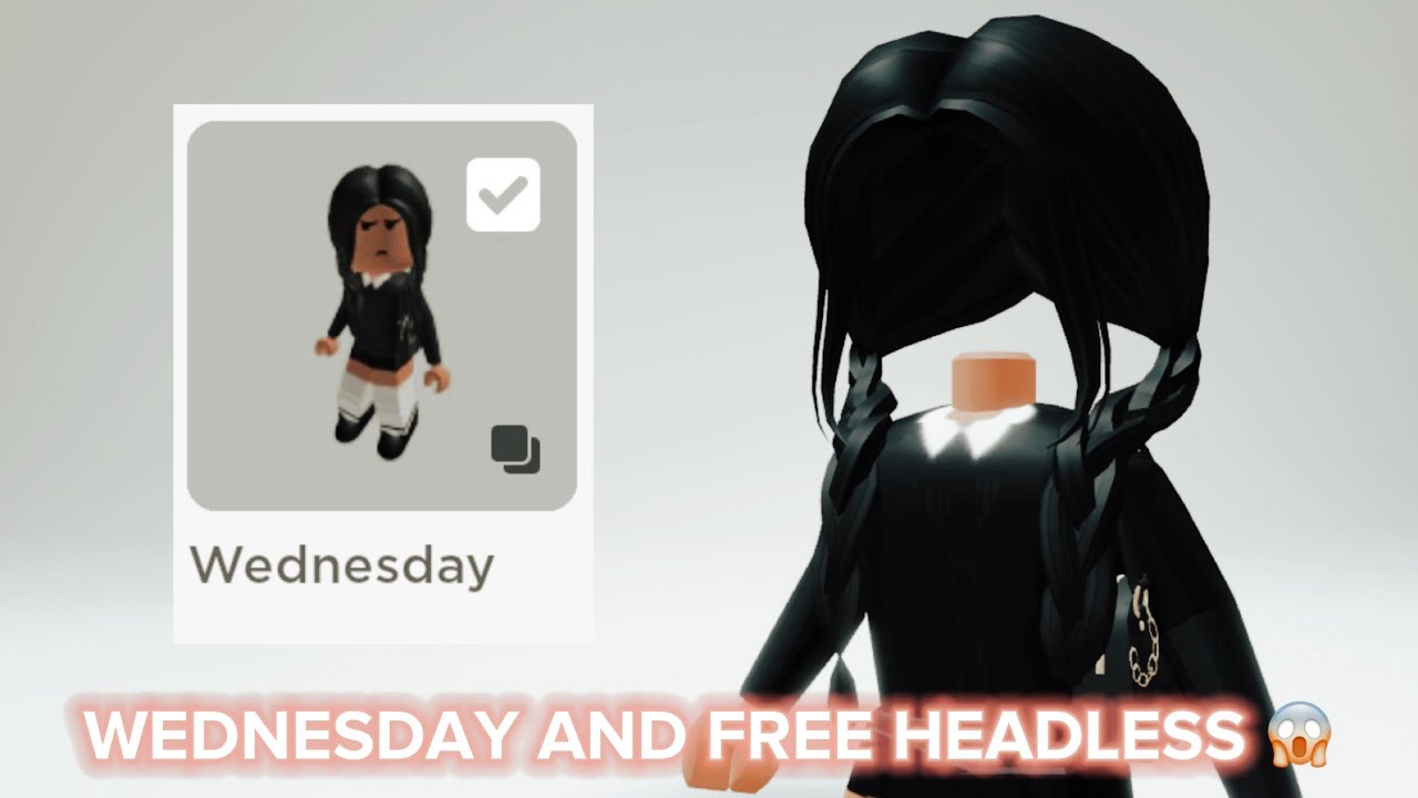 Transformei um Avatar do Roblox na Wandinha Addams 