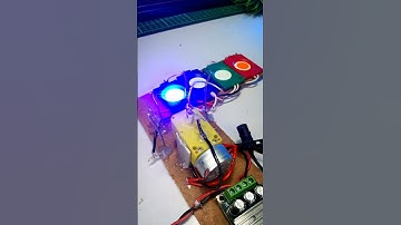 Simple LED chaser using DC motor #diy #diwali