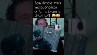 Tom Hiddleston's CHRIS EVANS Impersonation is AMAZING