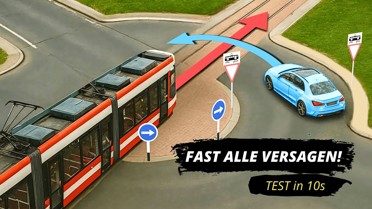 Wer hat Vorrang im Kreisverkehr – die Straßenbahn oder der Pkw?