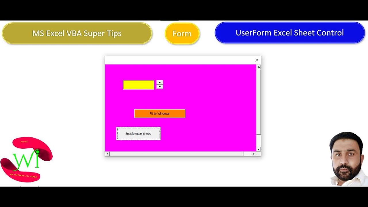 MS Excel VBA Super Tips | User form Excel sheet control - YouTube