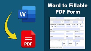 How to convert word document to fillable pdf form in Kofax Power PDF
