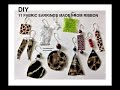 DIY FABRIC EARRINGS FROM RIBBON, jewelry making, easy lightweight earrings