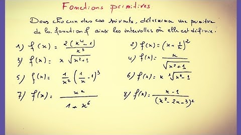 Fonctions primitives (exercices) 2BAC SM biof.2023/24.