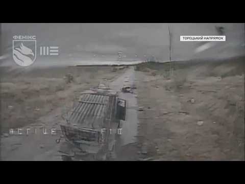BM-21 Grad Destroyed Near Bakhmut (Multiple Drones to Destroy It)