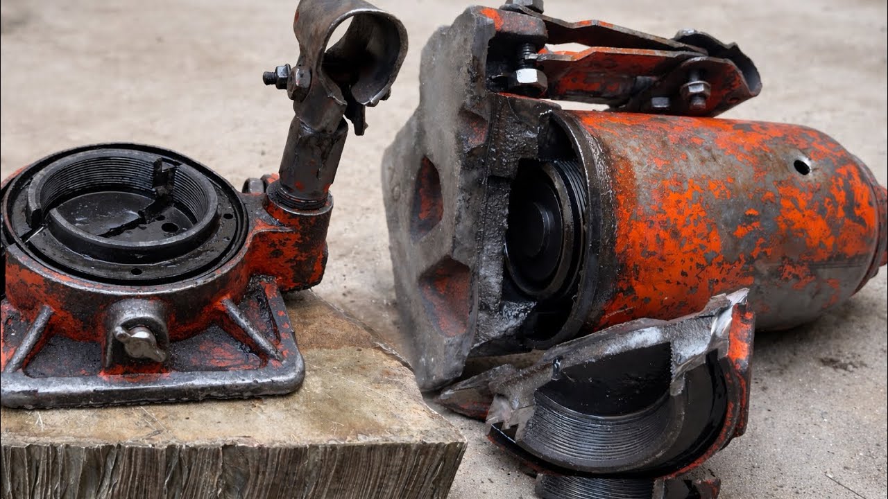 Destroyed Hydraulic Jack Repaired in Local Workshop | Real Repair, Real Skills