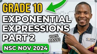 Mathematics paper 1 grade 10 Exponential expressions KZN & GAUTENG Past Papers explained part 2