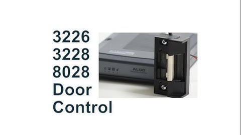 How to wire a doorstrike to Algo 3226, 3228, 8028