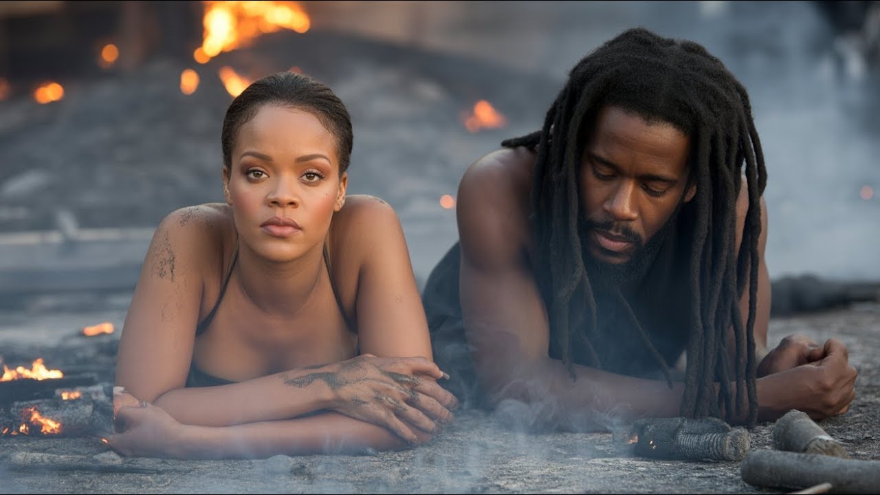 Rihanna ft Damian Marley - When Love Burns Out 🕯️( Lyrics Video)