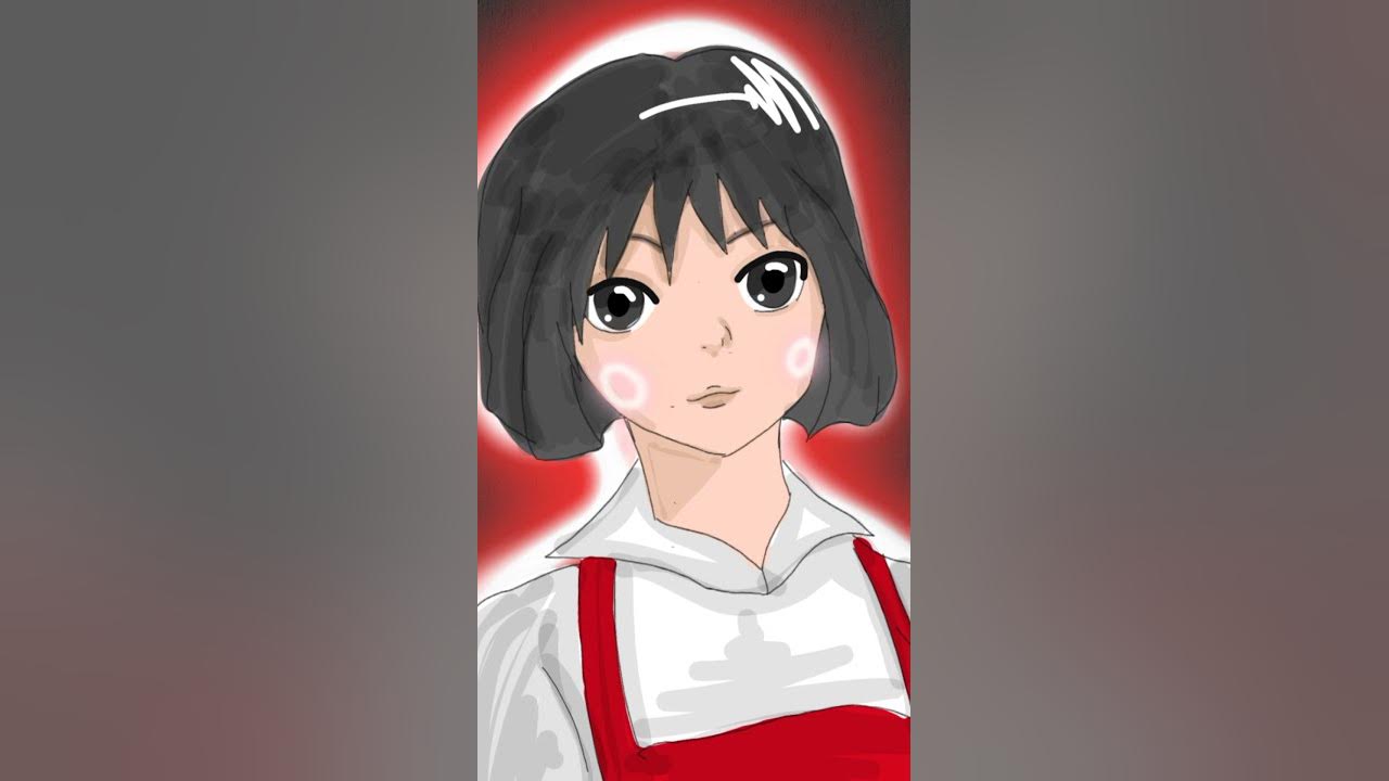 Chibi Maruko Chan ketika jadi remaja😍😍😍😍 #chibi #chibimarukochan #draw