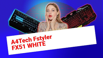 НИКС Компьютерный Супермаркет: видео про Клавиатура A4Tech Fstyler FX51 WHITE Проводная #1