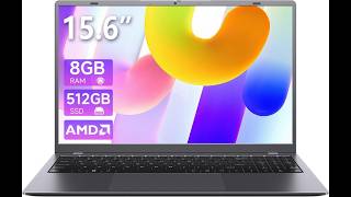15.6 Inch Laptop 512GB SSD, 8GB DDR4 RAM Laptops with AMD 3020e, FHD IPS Screen, USB C