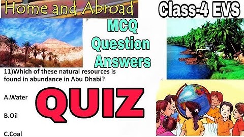 QUIZ/ Home and Abroad/ Class-4 EVS Chapter Extra mcq question answers ncert/ by KV Teacher