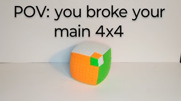 POV: you broke your main 4x4