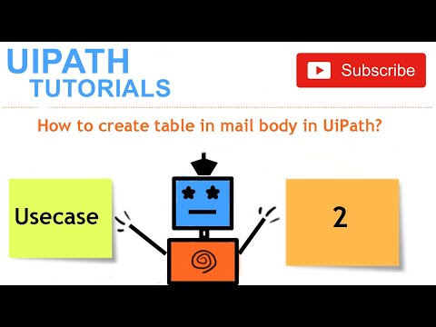 How to create table in mail body in UiPath?