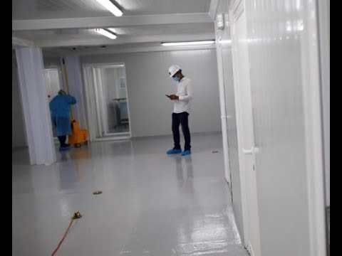 Denuncian que piso del Hospital Modular ya esta afectado por la generación de carga