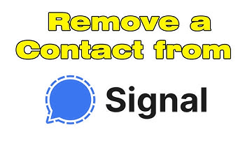 How to remove and delete a contact on Signal App Messenger