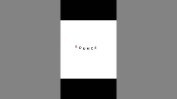 Text Bounce | HTML CSS #htmlcss #cssanimation #webdesign #coding #shorts