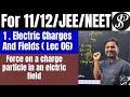 Lec 06 Force on a charge in an electric field | 1. Electric charges and fields