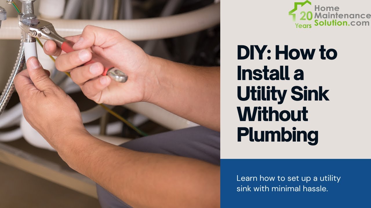 No Plumbing? No Problem! Install a Utility Sink in Your Basement | Easy ...