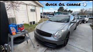 HOW TO DO A OIL CHANGE ON A 2003-2007 INFINITI G35