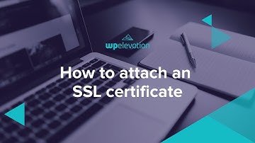How to attach an SSL certificate