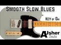 Smooth Slow Blues in G minor | Guitar Backing Track